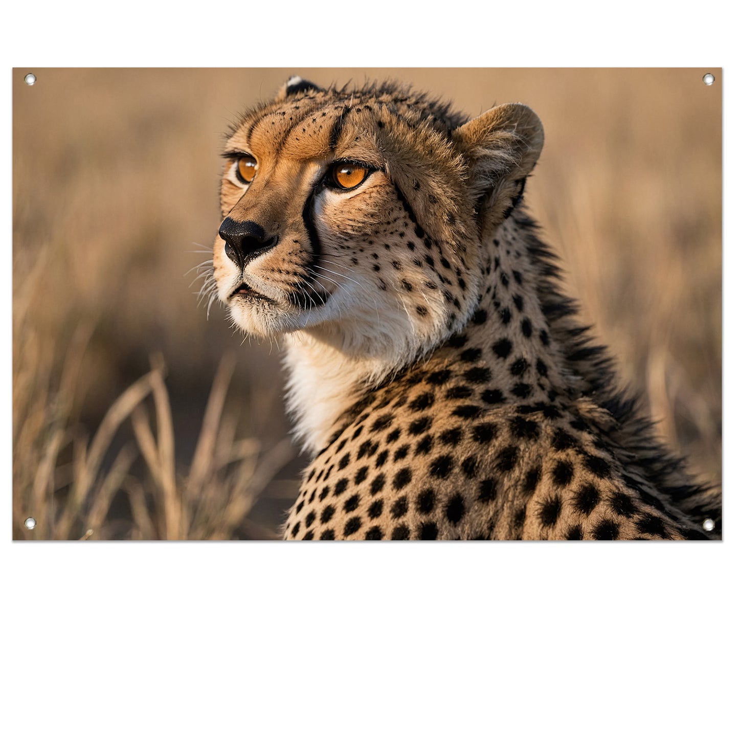 Prachtige cheeta in natuurlijke omgeving tuinposter