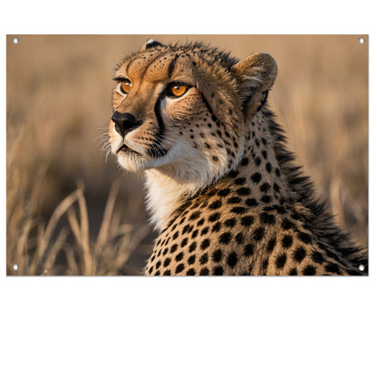 Prachtige cheeta in natuurlijke omgeving tuinposter