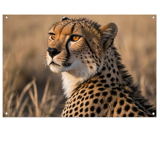 Prachtige cheeta in natuurlijke omgeving tuinposter