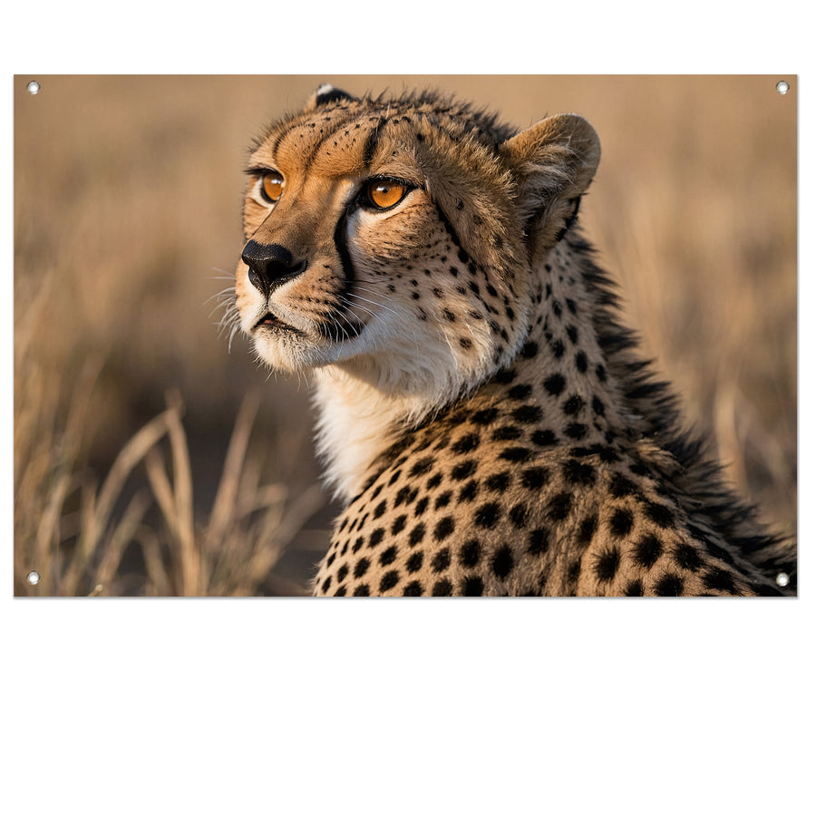 Prachtige cheeta in natuurlijke omgeving tuinposter