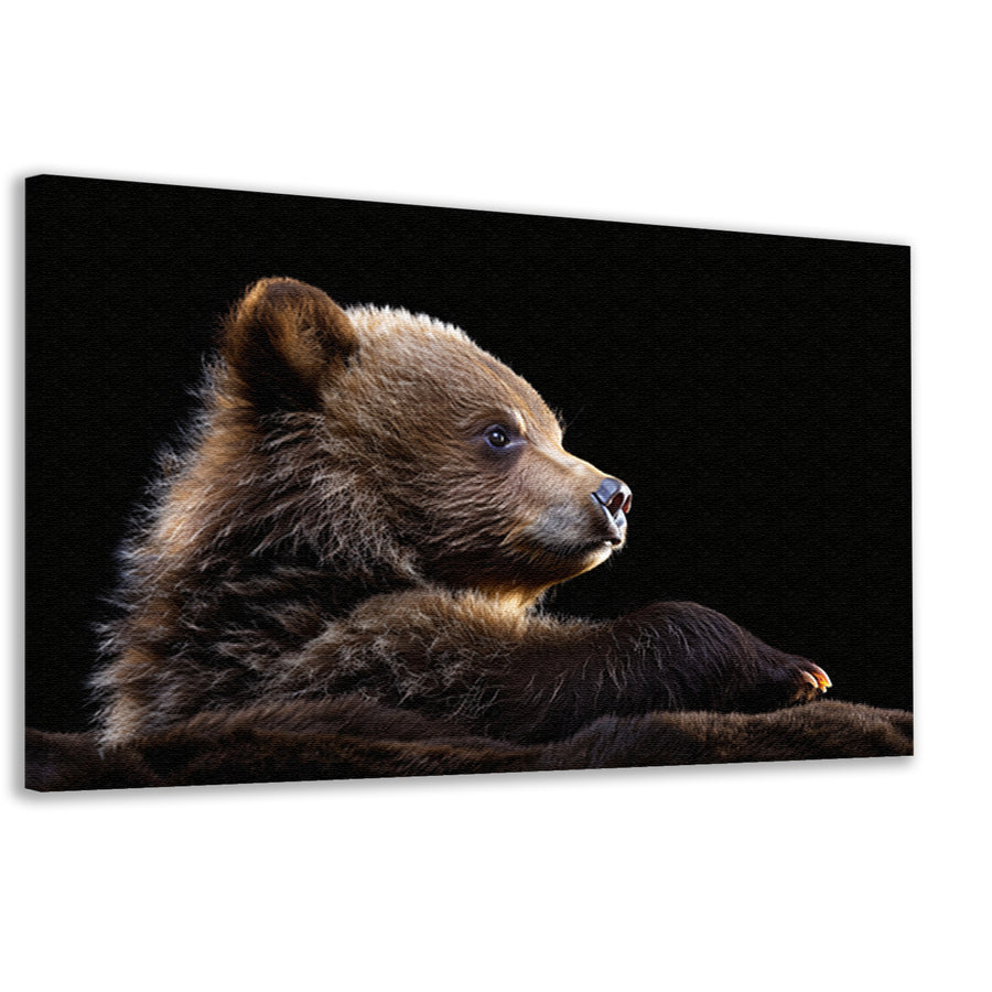 Intrigerende Bear Stare canvas