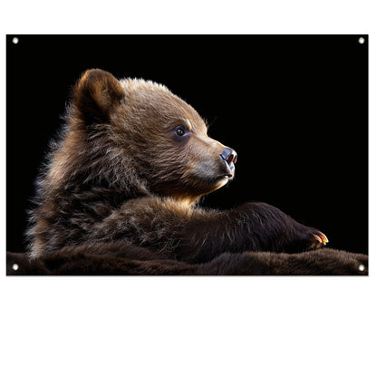 Intrigerende Bear Stare tuinposter