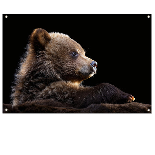 Intrigerende Bear Stare tuinposter