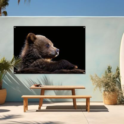 Intrigerende Bear Stare tuinposter