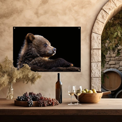 Intrigerende Bear Stare tuinposter