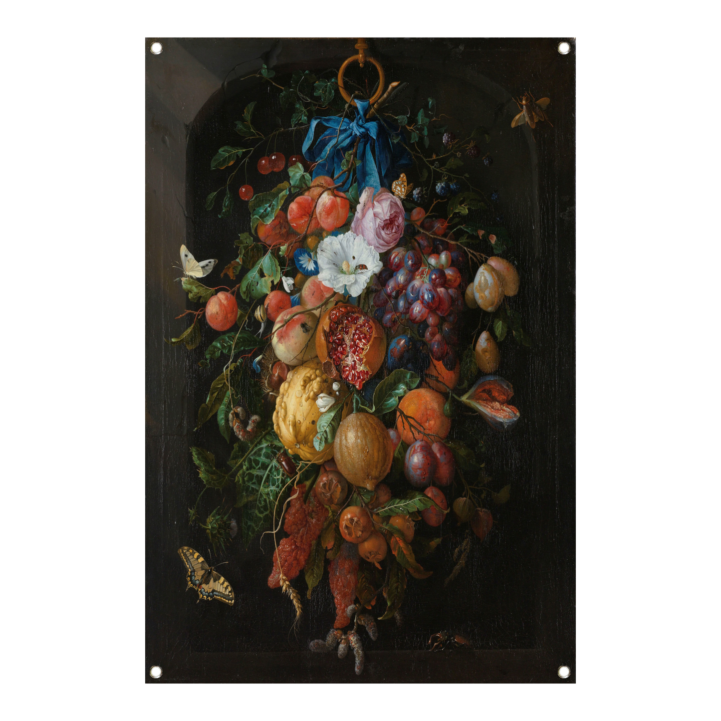 Festoen van vruchten en bloemen - Jan Davidsz. de Heem tuinposter