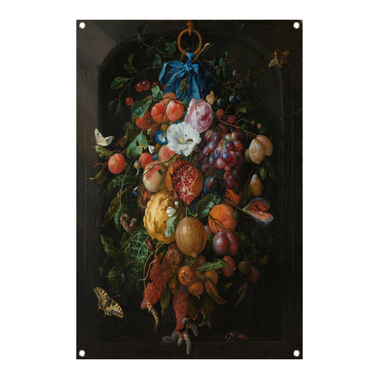 Festoen van vruchten en bloemen - Jan Davidsz. de Heem tuinposter