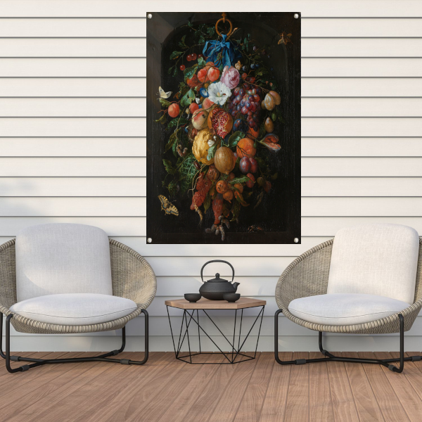 Festoen van vruchten en bloemen - Jan Davidsz. de Heem tuinposter