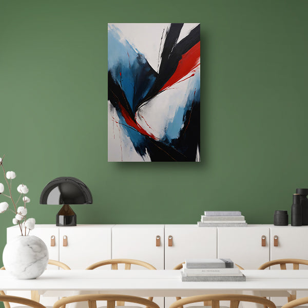 Explosie van Kleur en Emotie in Abstract Design canvas