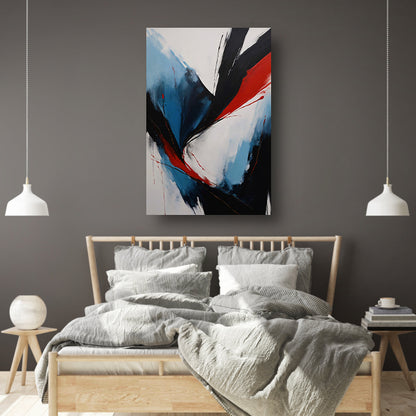 Explosie van Kleur en Emotie in Abstract Design poster