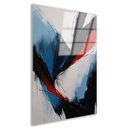 Explosie van Kleur en Emotie in Abstract Design acrylglas