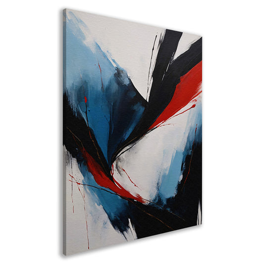 Explosie van Kleur en Emotie in Abstract Design canvas
