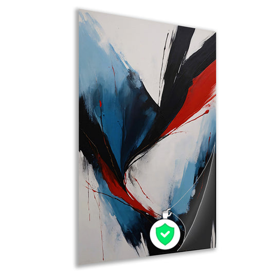 Explosie van Kleur en Emotie in Abstract Design poster