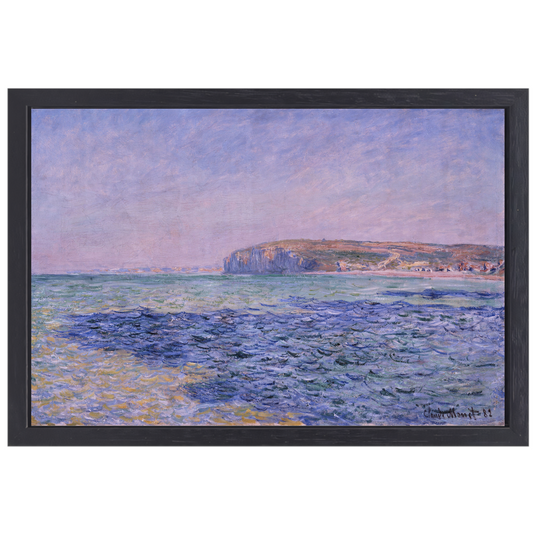 Schaduwen op de zee, De kliffen bij Pourville - Claude Monet canvas met baklijst