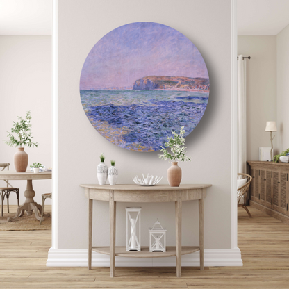 Schaduwen op de zee, De kliffen bij Pourville - Claude Monet forex muurcirkel