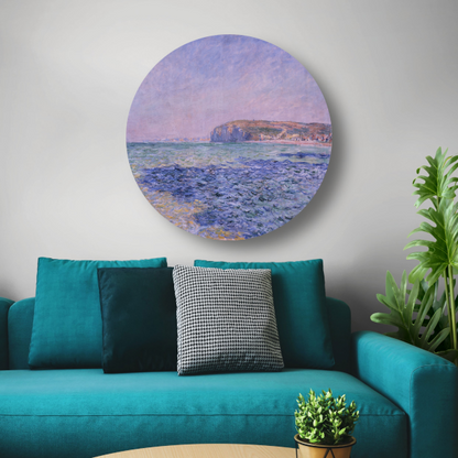 Schaduwen op de zee, De kliffen bij Pourville - Claude Monet forex muurcirkel