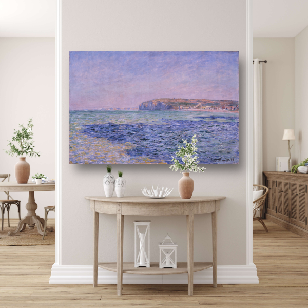 Schaduwen op de zee, De kliffen bij Pourville - Claude Monet poster