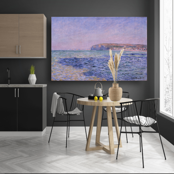 Schaduwen op de zee, De kliffen bij Pourville - Claude Monet poster