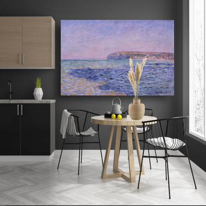 Schaduwen op de zee, De kliffen bij Pourville - Claude Monet poster