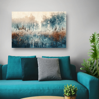 Mistig Ochtendlicht in Stil Bos canvas