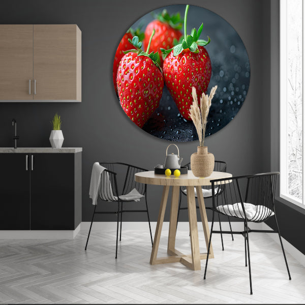 Drie glimmende aardbeien forex muurcirkel