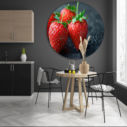 Drie glimmende aardbeien forex muurcirkel