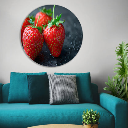 Drie glimmende aardbeien forex muurcirkel
