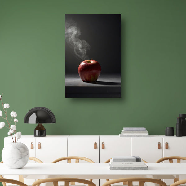 Appel en Rook - Minimalistisch Stilleven poster