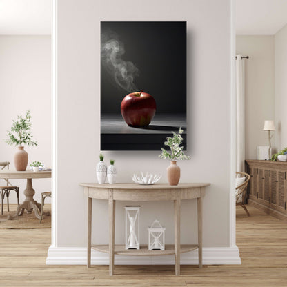 Appel en Rook - Minimalistisch Stilleven poster