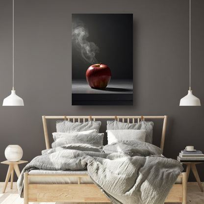 Appel en Rook - Minimalistisch Stilleven poster