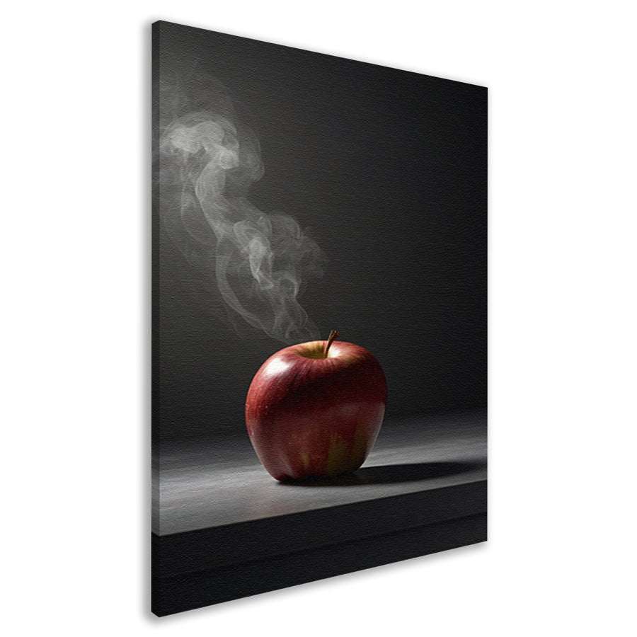 Appel en Rook - Minimalistisch Stilleven canvas