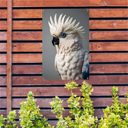 De Blik van een Blauwogige Kaketoe tuinposter