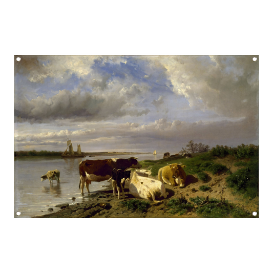 Landschap met vee - Anton Mauve tuinposter