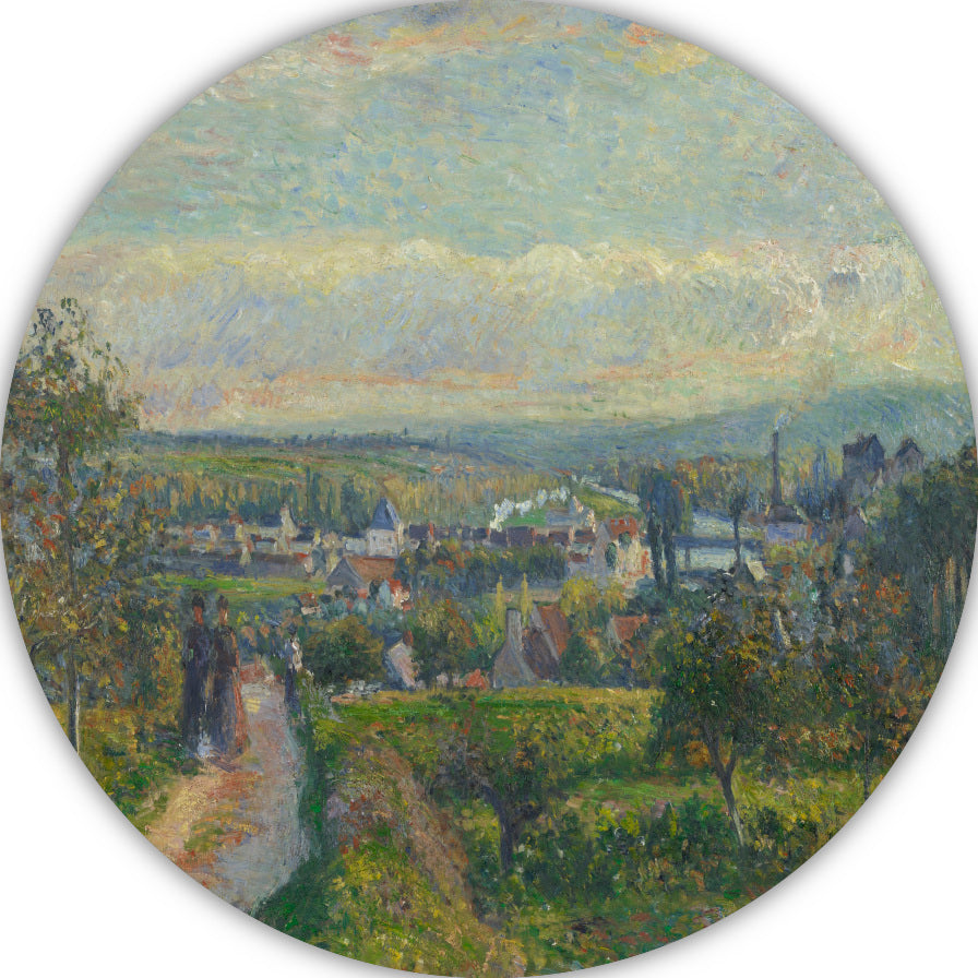 Uitzicht op Saint-Ouen-lAumône - Camille Pissarro forex muurcirkel