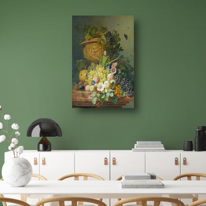 Stilleven met bloemen en vruchten - Eelke Jelles Eelkema poster
