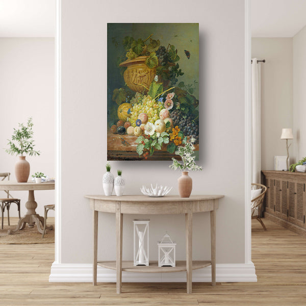 Stilleven met bloemen en vruchten - Eelke Jelles Eelkema poster