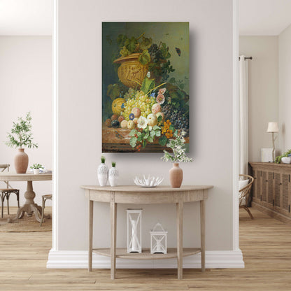 Stilleven met bloemen en vruchten - Eelke Jelles Eelkema poster