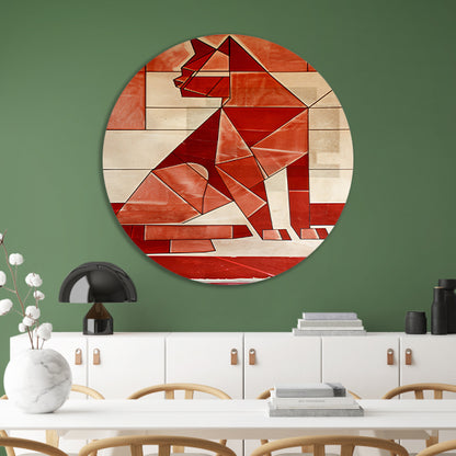 Abstracte kat in kubistische stijl forex muurcirkel