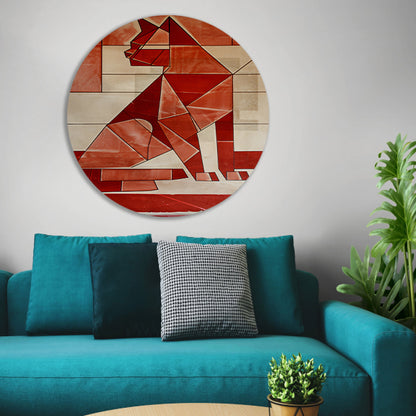 Abstracte kat in kubistische stijl forex muurcirkel