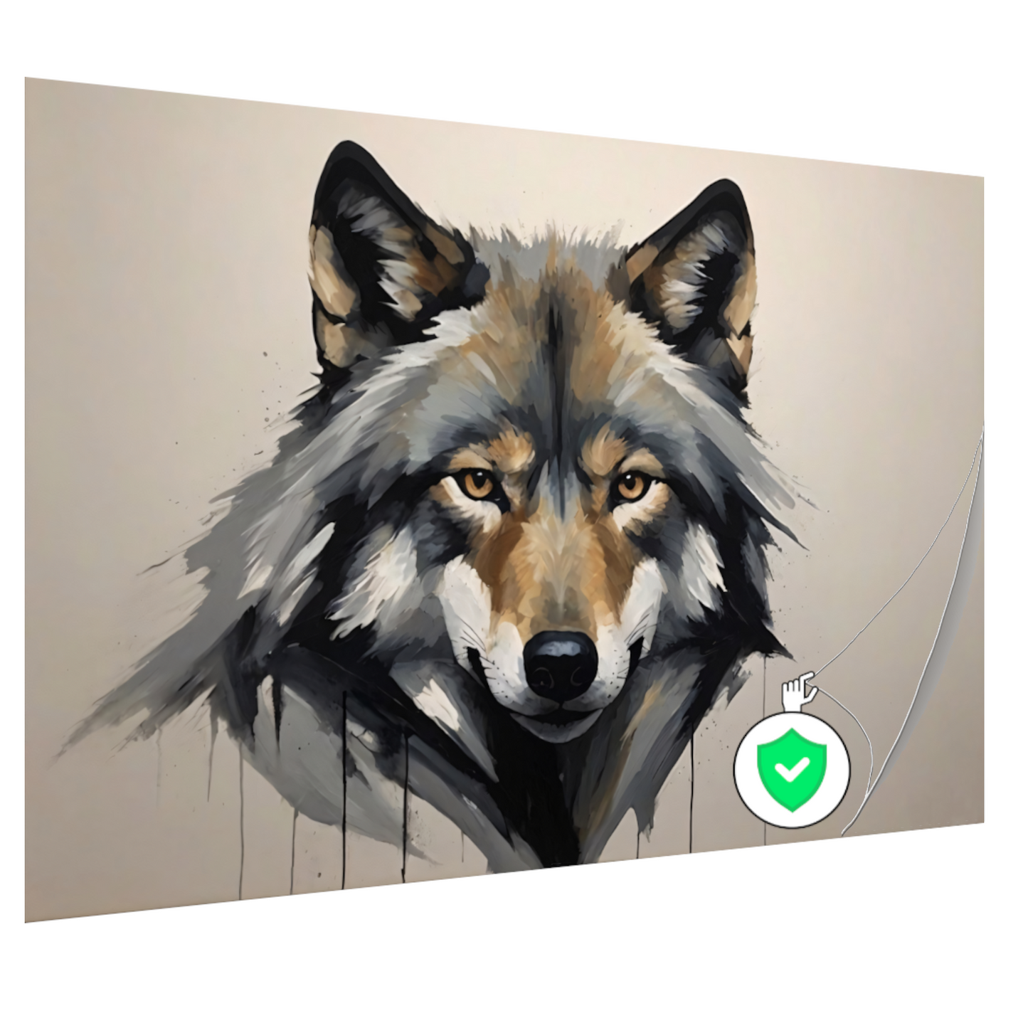 Essentie van de Wilde Geest - Wolvenportret poster