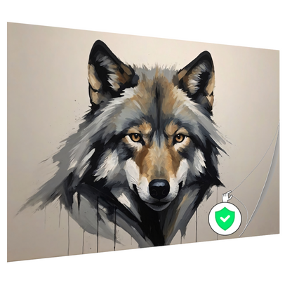 Essentie van de Wilde Geest - Wolvenportret poster