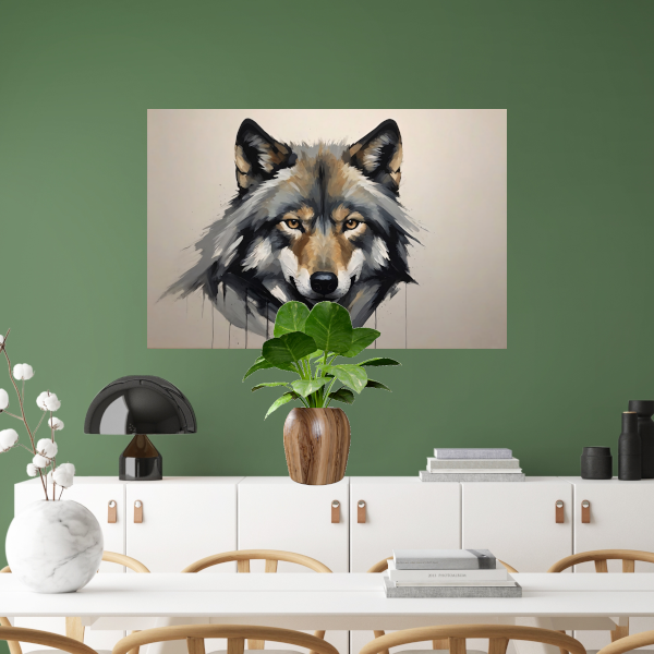Essentie van de Wilde Geest - Wolvenportret acrylglas