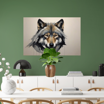 Essentie van de Wilde Geest - Wolvenportret acrylglas