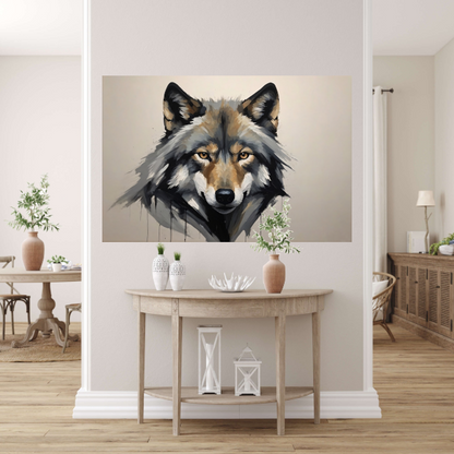 Essentie van de Wilde Geest - Wolvenportret acrylglas