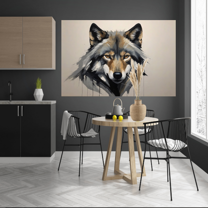 Essentie van de Wilde Geest - Wolvenportret acrylglas