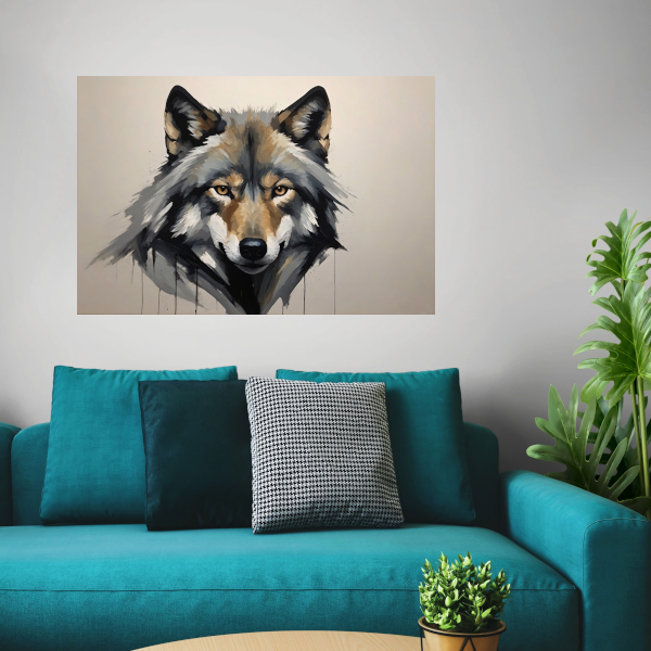 Essentie van de Wilde Geest - Wolvenportret acrylglas