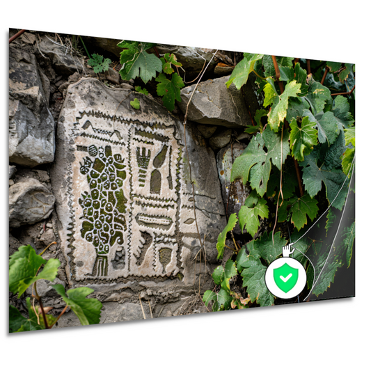 Steen met Natuurpatronen en Groen poster