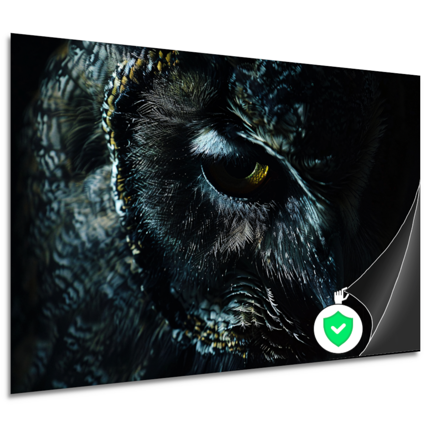 De Mystieke Glans van een Uilen Oog poster