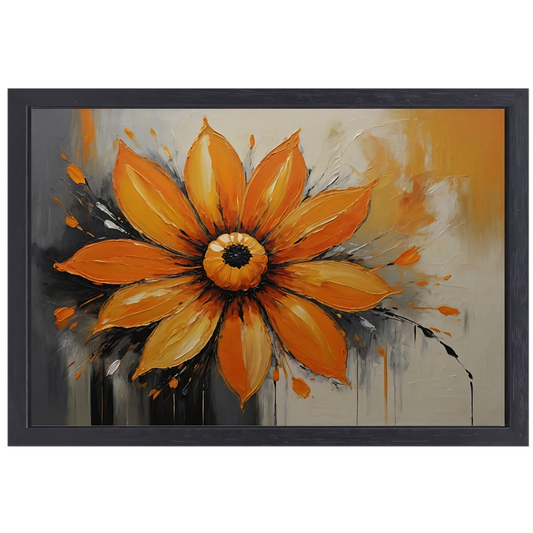 Explosie van Herfsttinten in Bloei canvas met baklijst