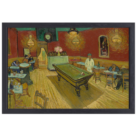 Het Nachtcafé - Vincent van Gogh canvas met baklijst